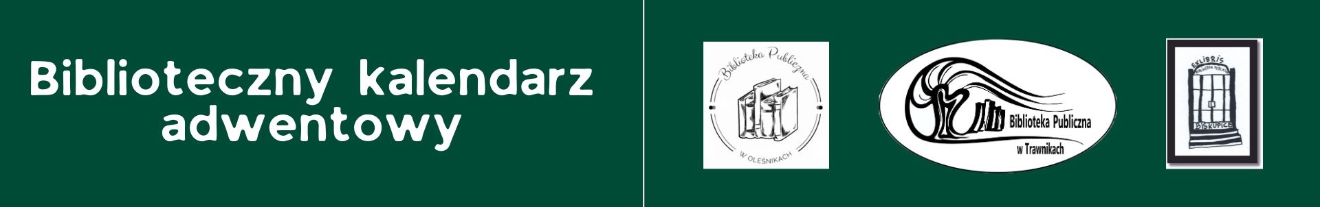stopka Biblioteczny Kalendarz Adwentowy z logo bibliotek